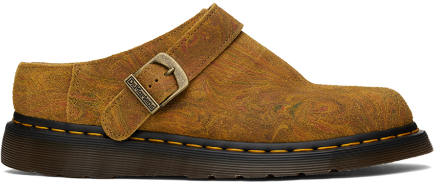 Dr. Martens' Isham Sandal In Brown/mustard Marble