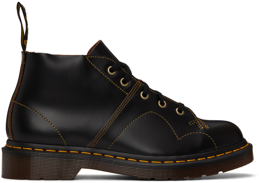 Dr. Martens Black Church Boots SSENSE
