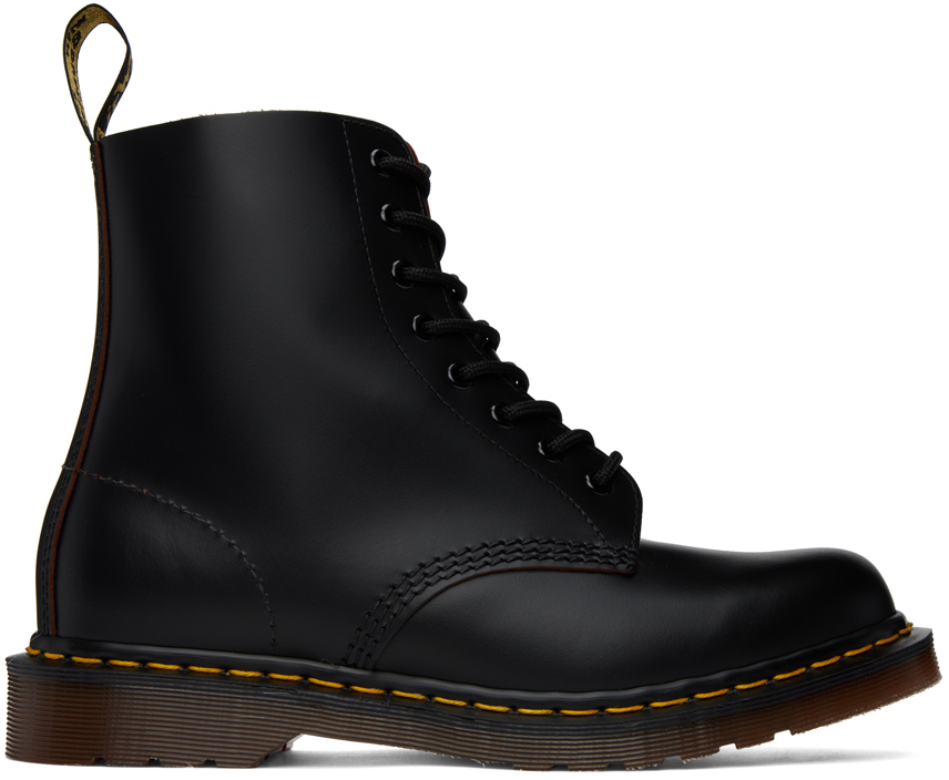 Dr. Martens: Black 'Made In England' 1460 Boots | SSENSE