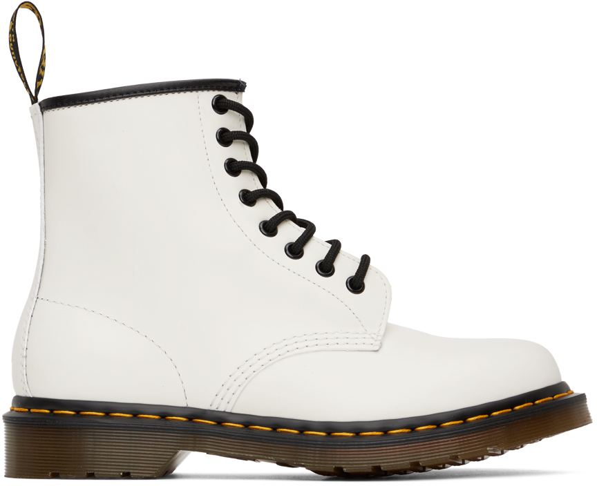 White 1460 Ankle Boots