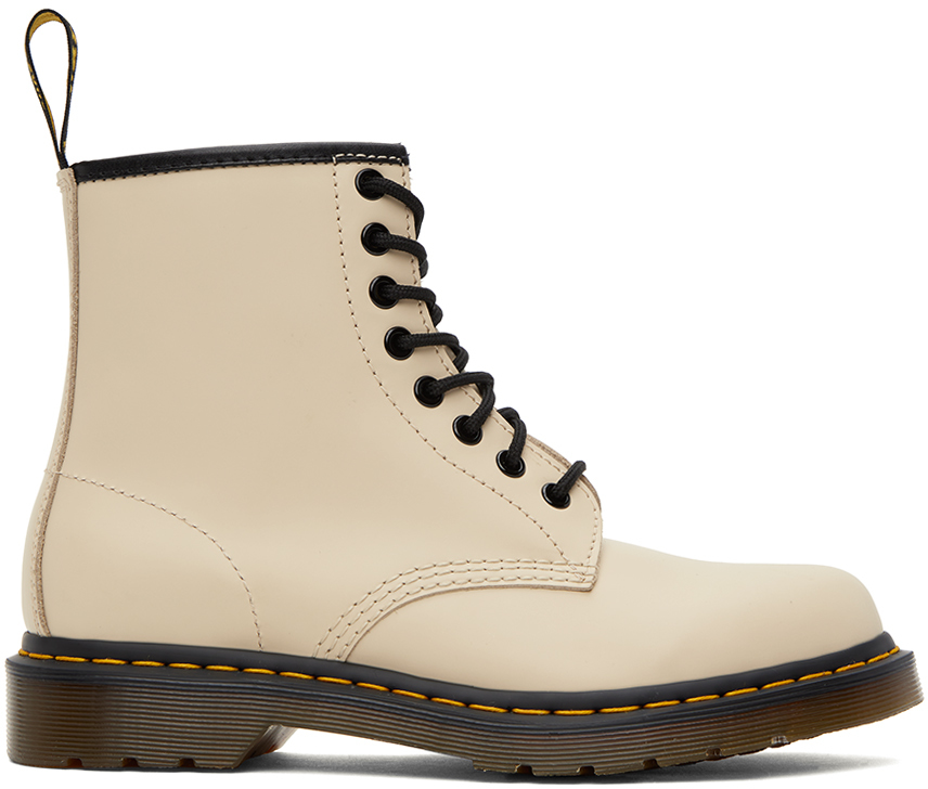Dr. Martens 1460 Lace-up Leather Boots In Vintage Taupe | ModeSens