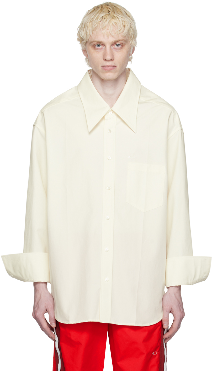 Commission Off-white Board Shirt In Marshmallow | ModeSens