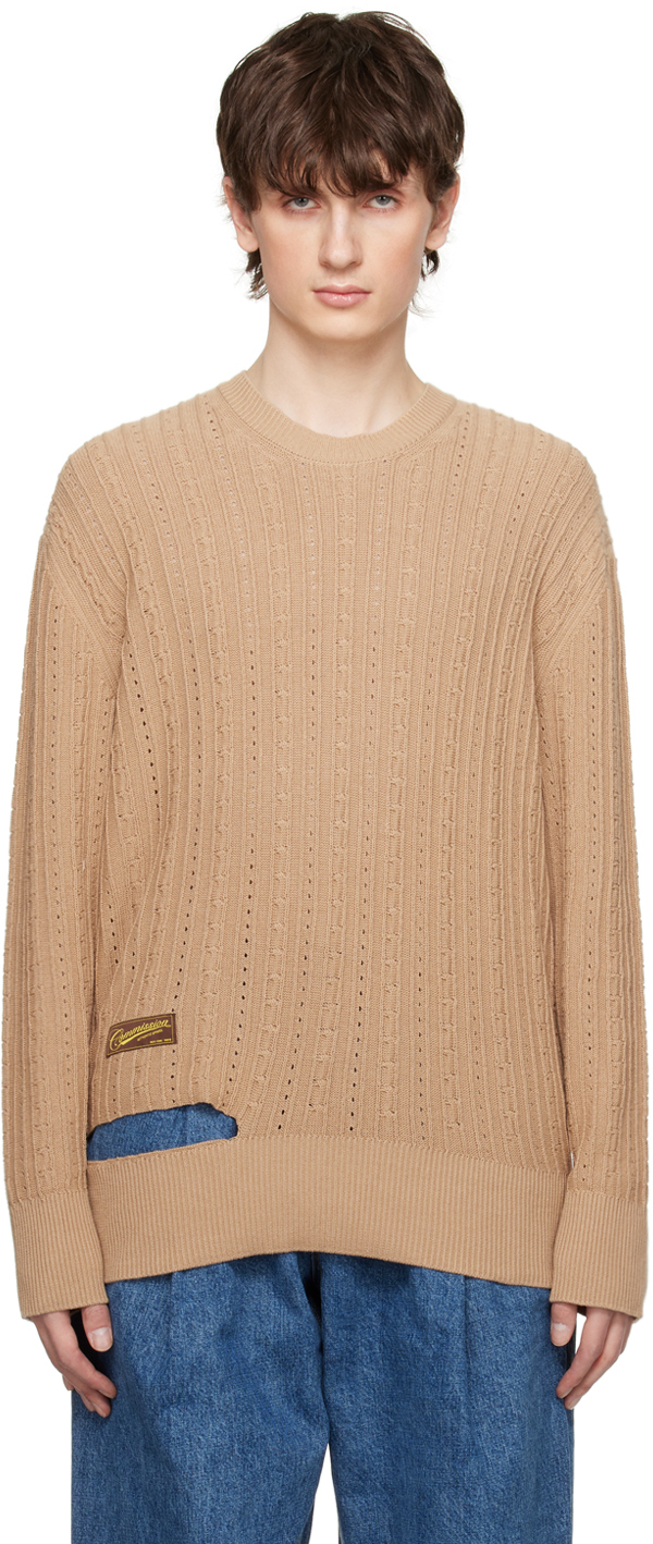 Commission Tan University Sweater In Trench