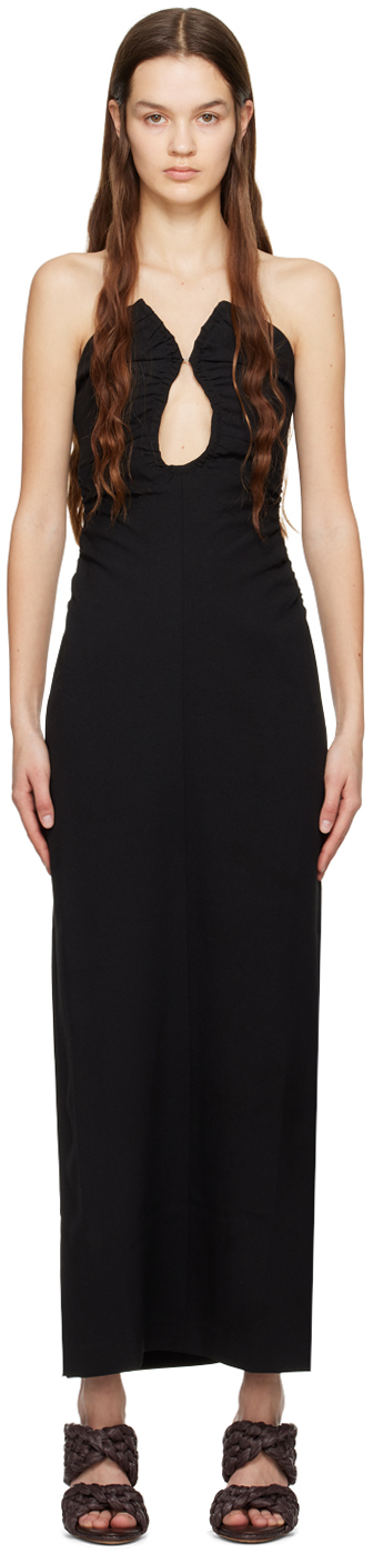 Wynn Hamlyn: Black Zoe Midi Dress 