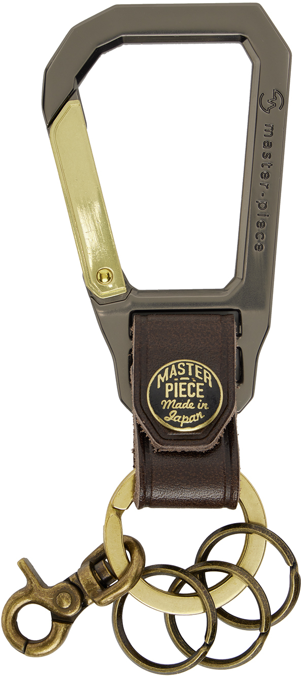 Master-Piece Co Brown Carabiner Keychain