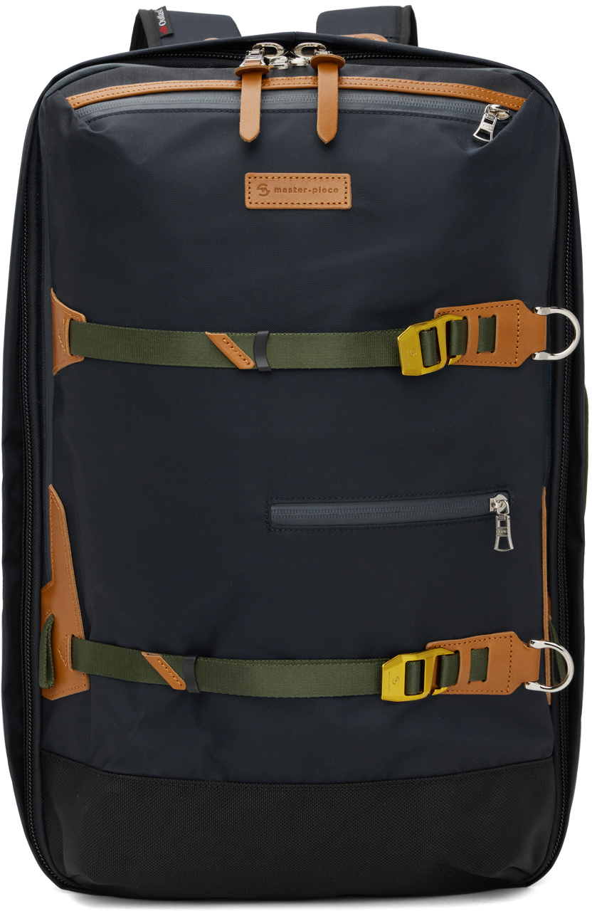 Master-piece Co Navy Potential 3way Backpack In Black