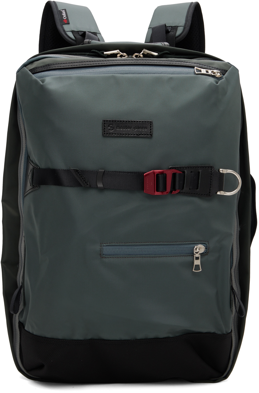 Master-Piece Co Gray Potential 2-Way Backpack