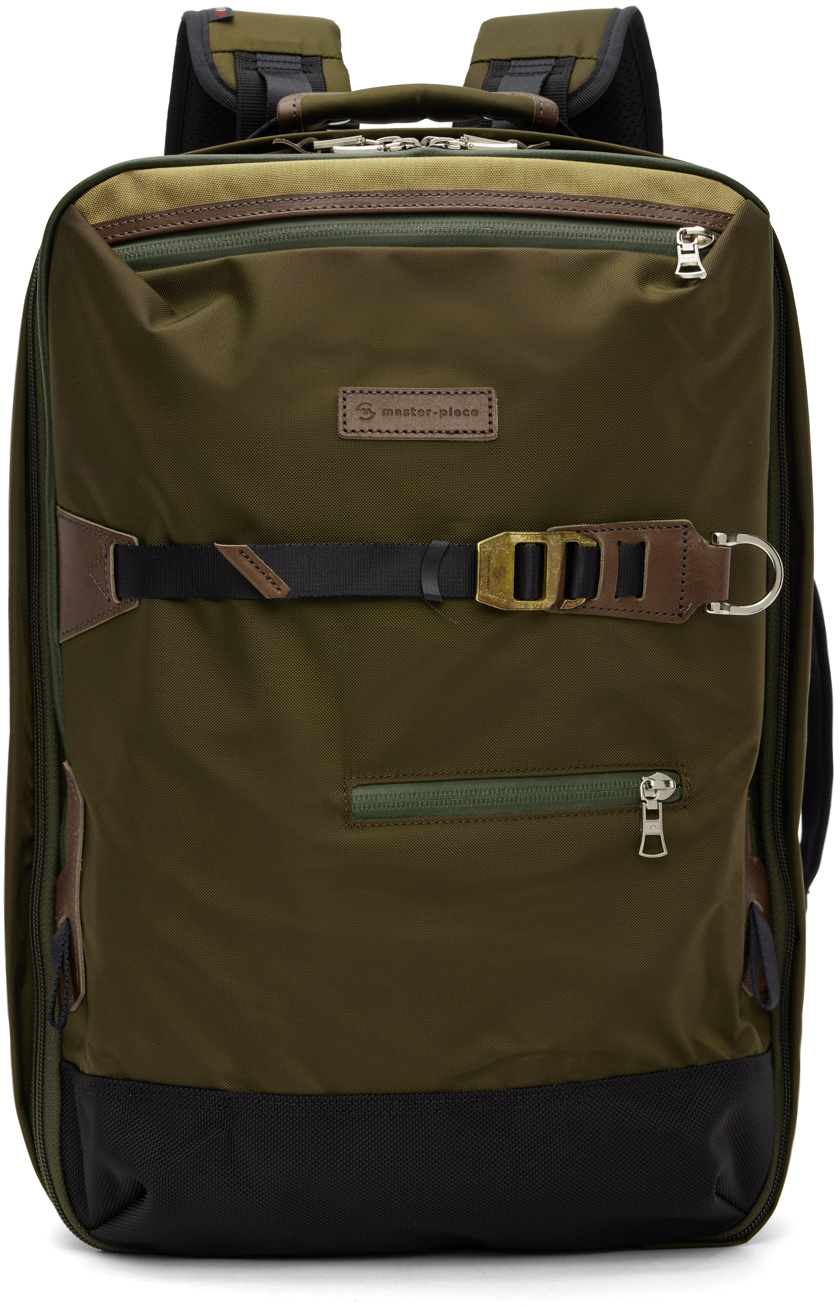 Master-Piece Co: Khaki Potential 2Way Backpack | SSENSE UK