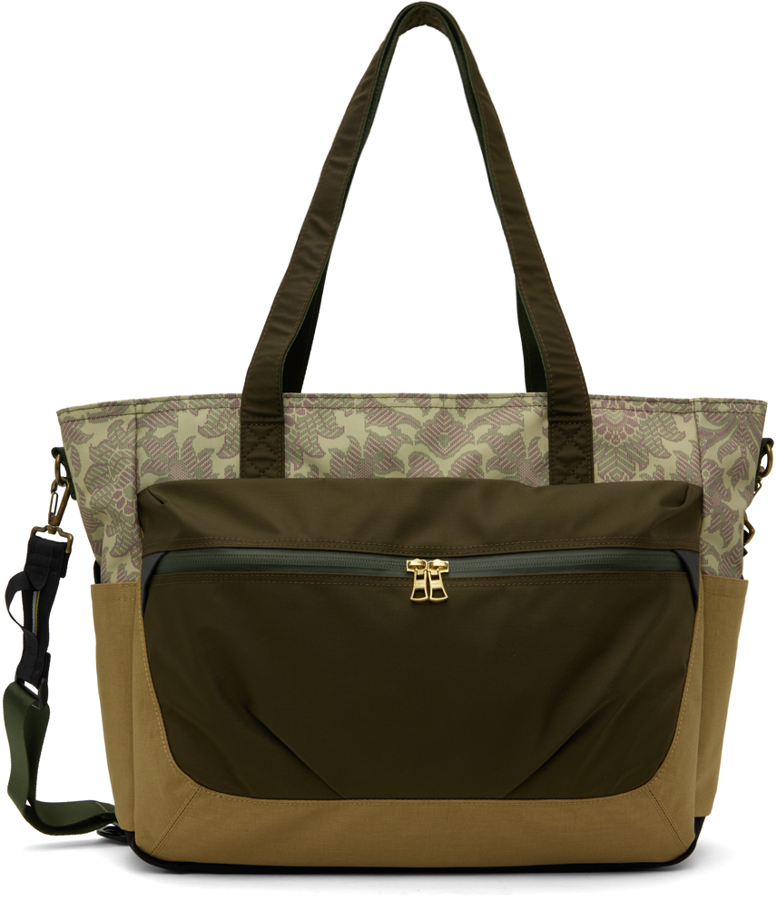 Master-Piece Co: Khaki Rajabrook 3Way Tote | SSENSE UK