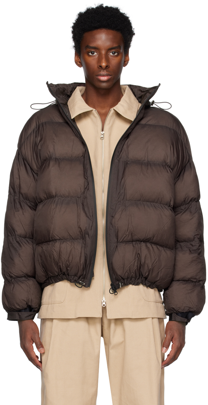 WYNN HAMLYN: Brown Wisewool Edition Puffer Jacket | SSENSE Canada