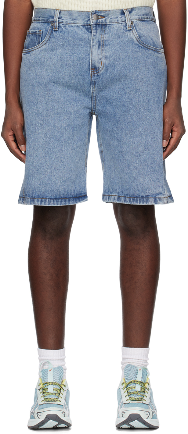 Blue Wave Denim Shorts