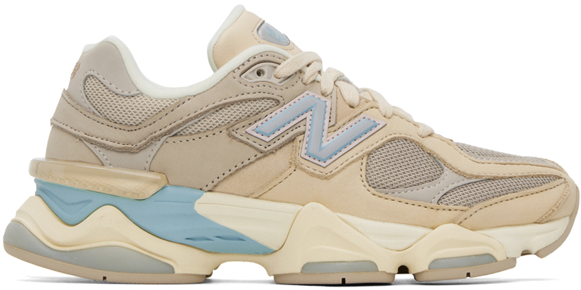 New Balance Taupe 9060 Sneakers In Ivory Cream
