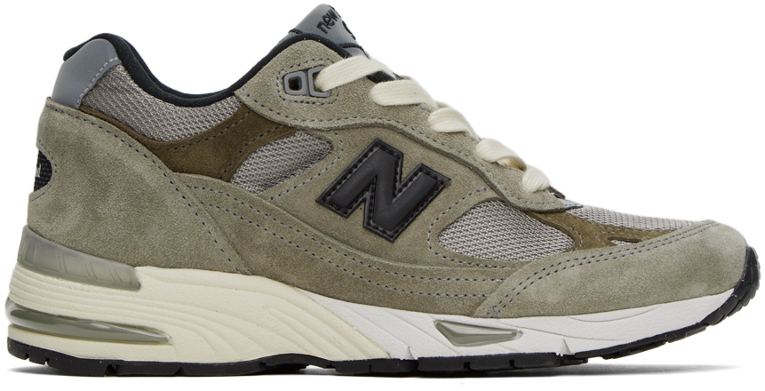 New Balance: Beige JJJJound Edition 991v1 Sneakers | SSENSE Canada