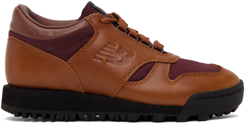 New Balance Brown & Burgundy Rainier Low Sneakers In Glazed Ginger/ Class