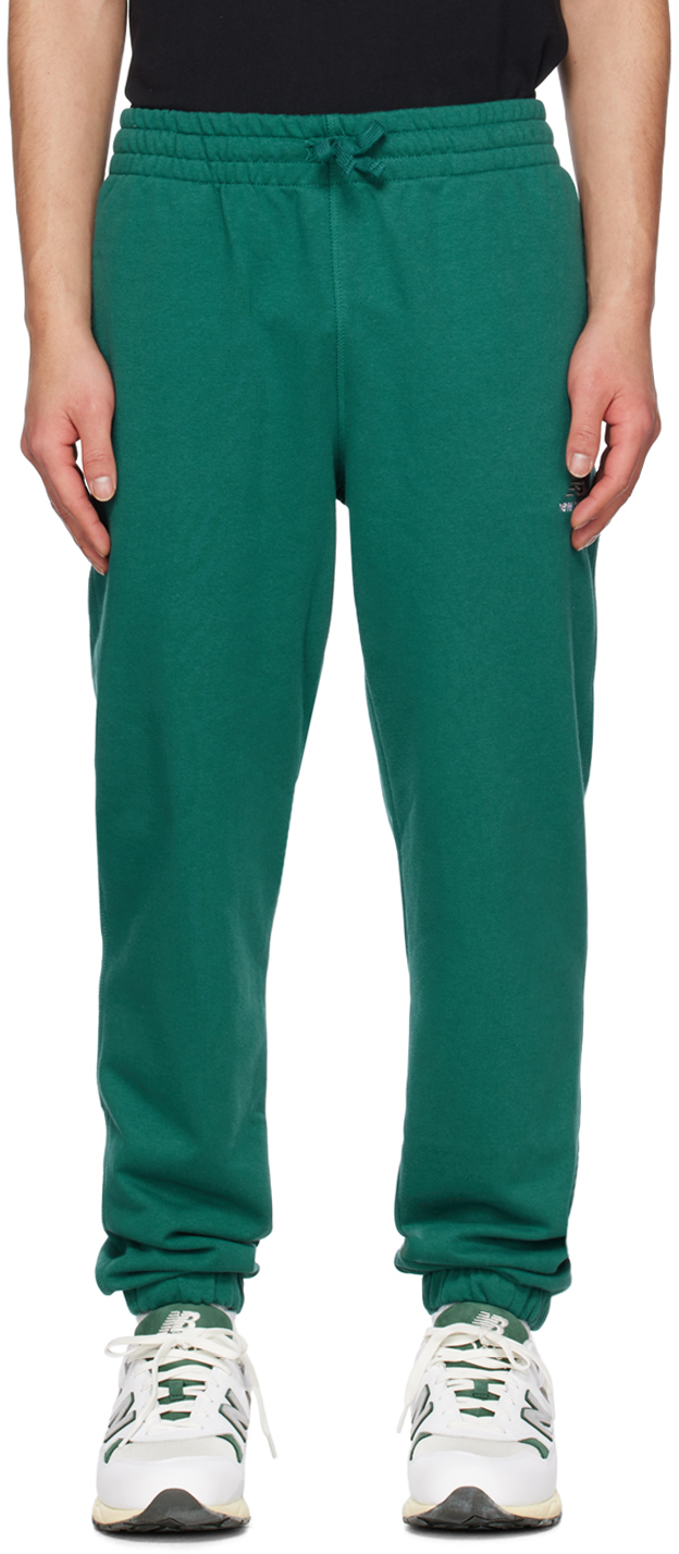 New Balance Green Uni-ssentials Lounge Pants In Vintage Teal