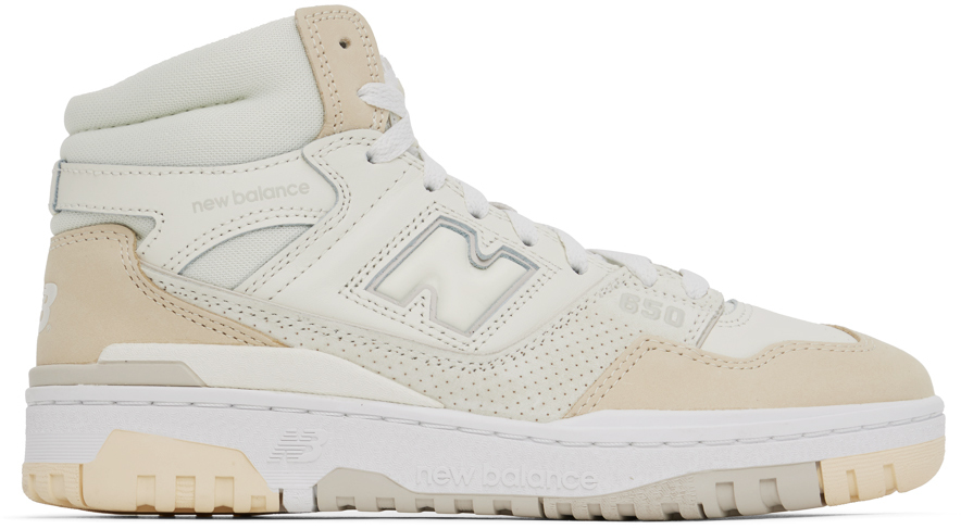 New Balance Off-white 650 Sneakers In Angora/macadamia Nut