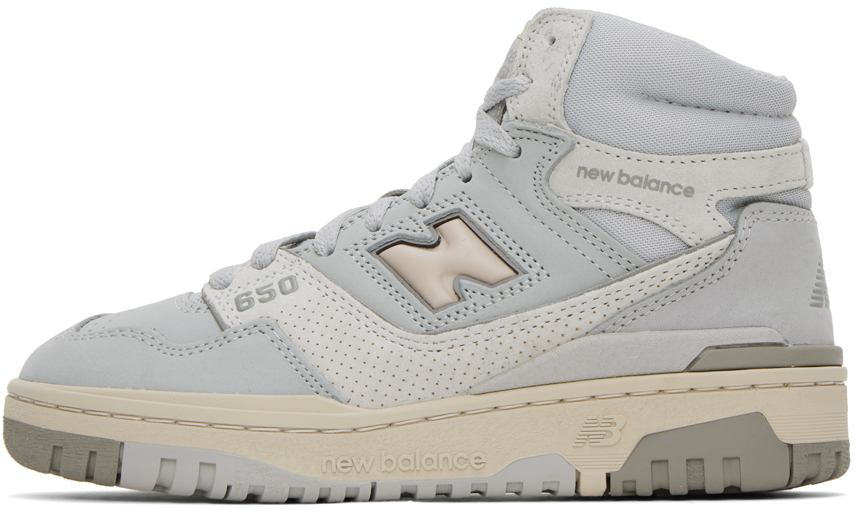 New Balance Men's High Shoe 650 Light Aluminium/rain Cloud/marblehead In Light Aluminum/rain