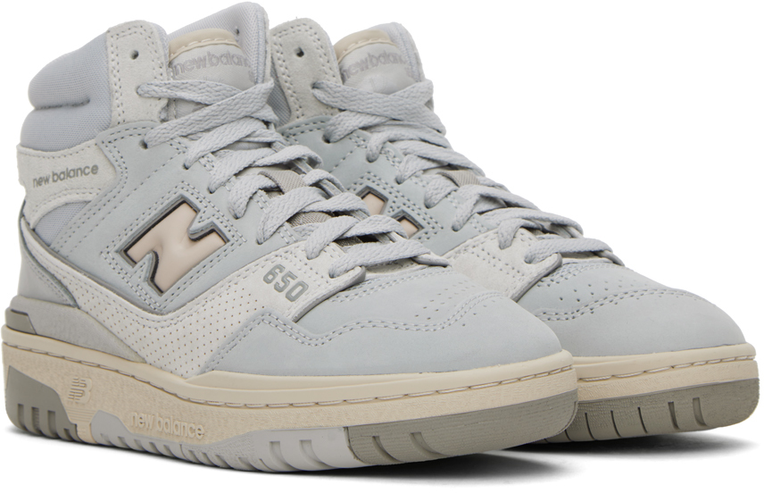 New Balance Men's High Shoe 650 Light Aluminium/rain Cloud/marblehead In Light Aluminum/rain
