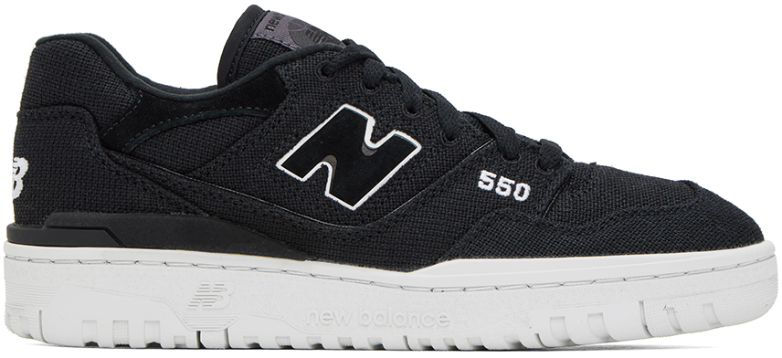 New Balance Black 550 Sneakers In Magnet/white