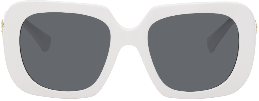 Versace White Square Sunglasses