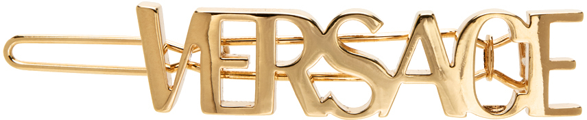 Versace Gold Logo Hair Pin