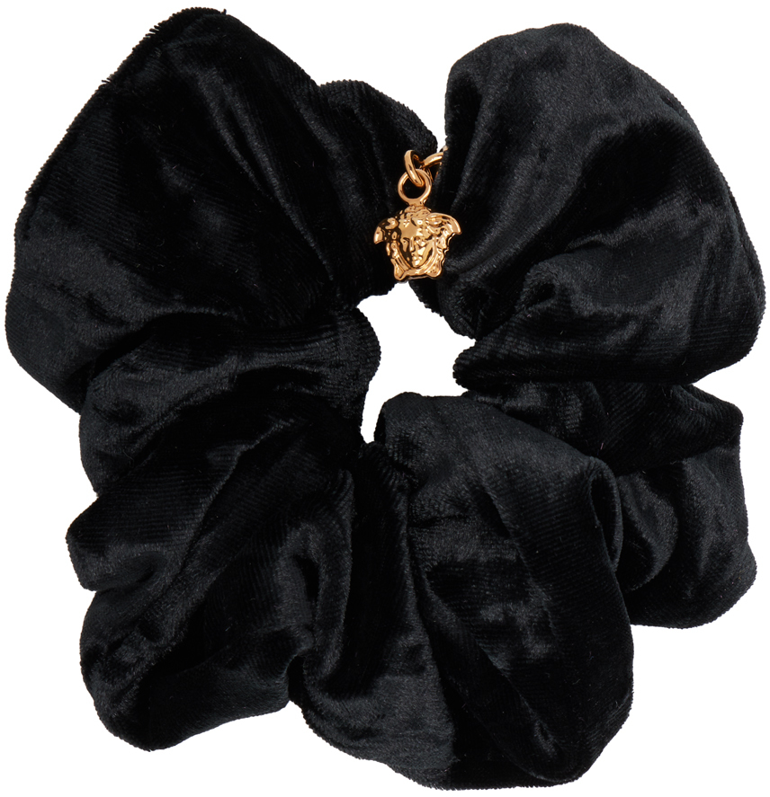 Versace Black Medusa Scrunchie In 1b000 Black