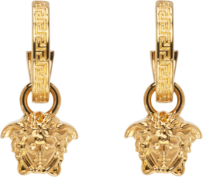 Versace Gold 'La Medusa Greca' Earrings