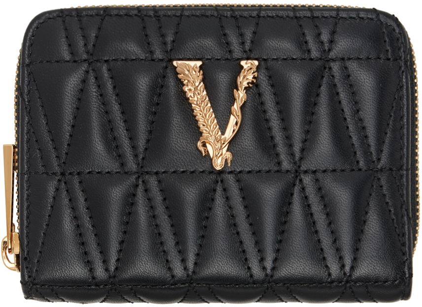 Versace Black Barocco V Wallet