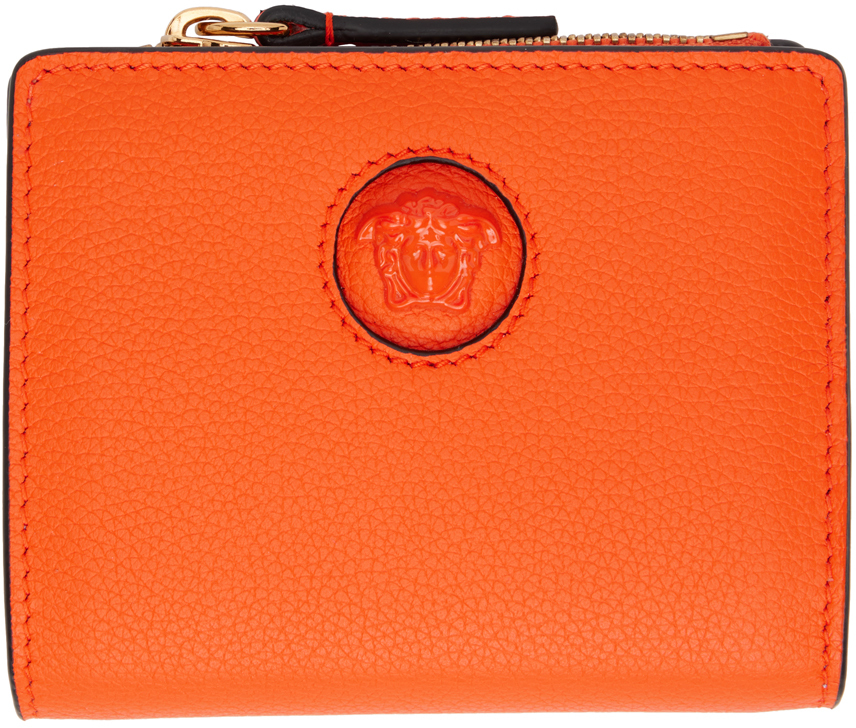 Versace Orange 'La Medusa' Wallet