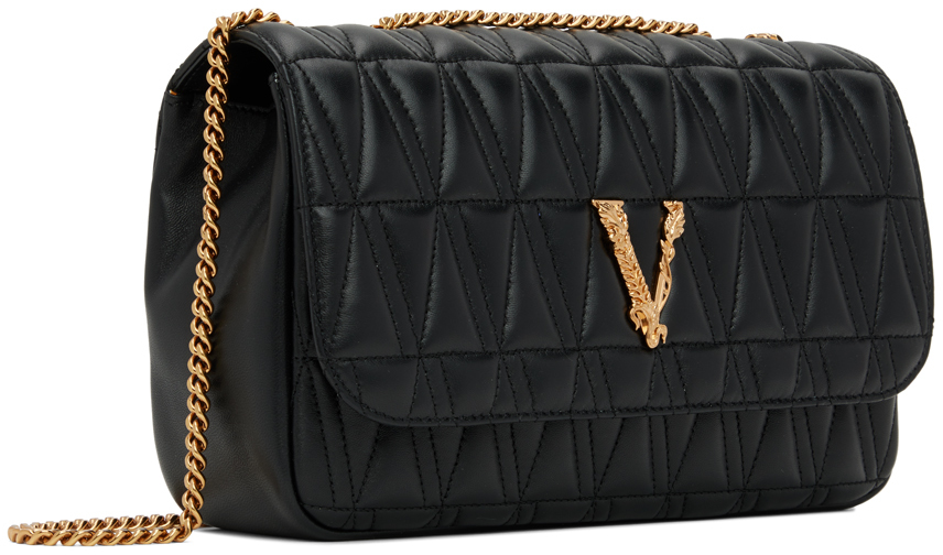 Versace Women's Pink Virtus Quilted Leather Evening Bag