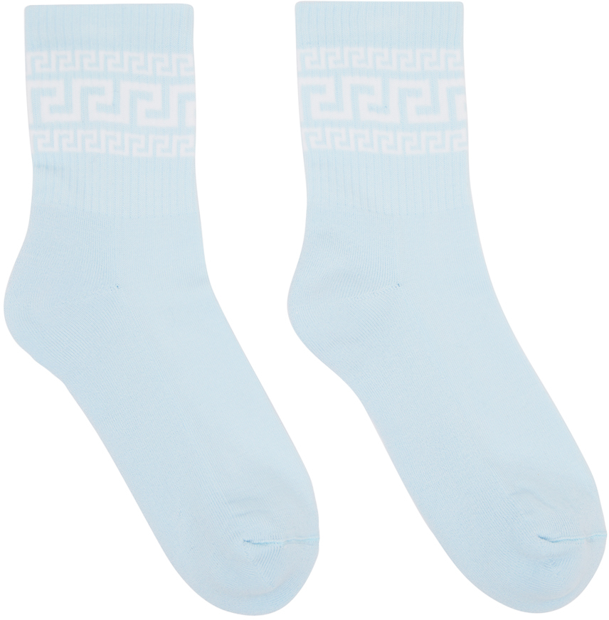 Blue Greca Athletic Socks