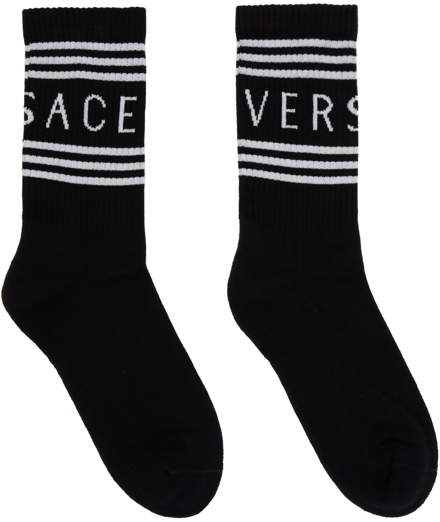 Versace Black Vintage Socks