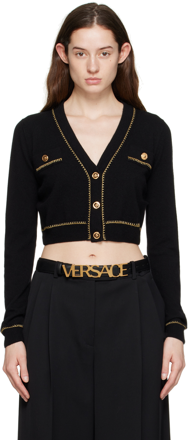 Versace Black Medusa Cardigan