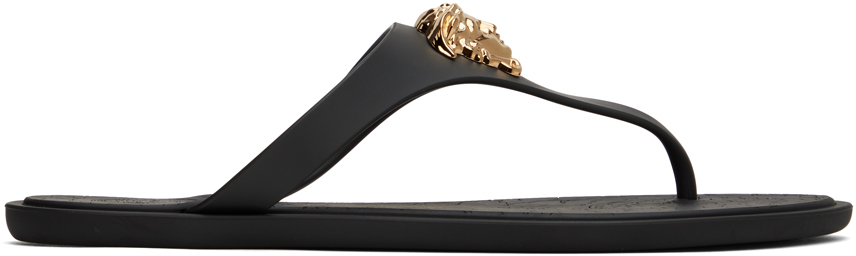 Versace: Black Medusa Sandals | SSENSE