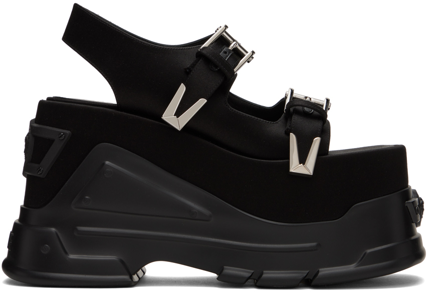 Versace Black Medusa Anthem Platform Sandals