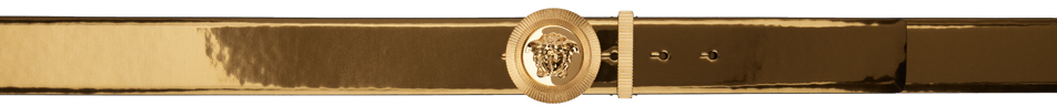 Versace Bronze Medusa Biggie Belt In 1x26v Copper-