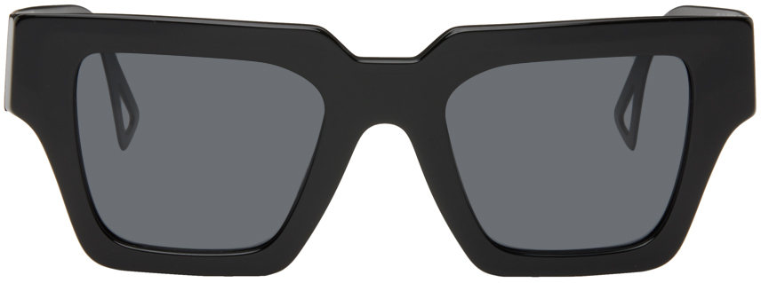 Versace Black 90s Vintage Logo Sunglasses