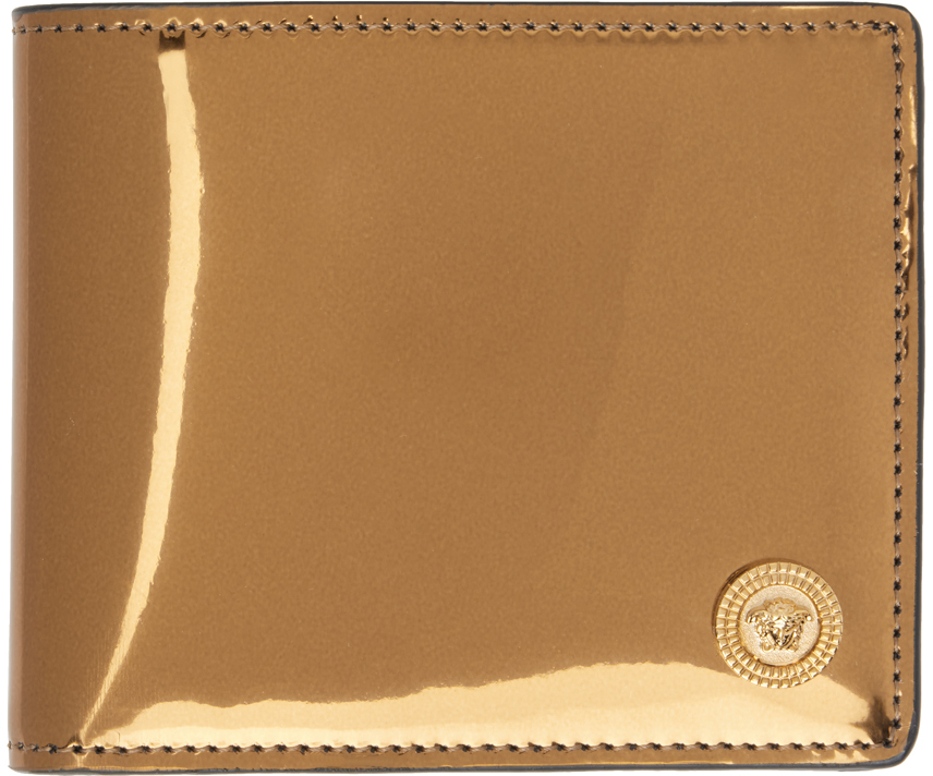 Versace Brown Medusa Biggie Bifold Wallet
