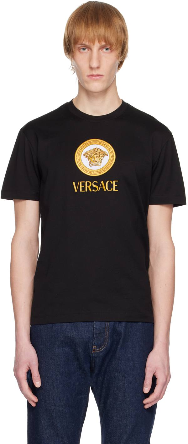 Versace Medusa Short-Sleeve T-Shirt - Black