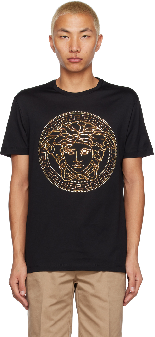 Versace: Black Medusa T-Shirt | SSENSE