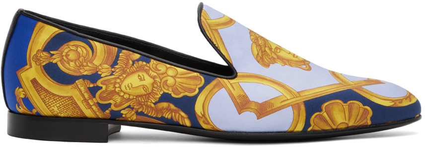 Blue & Gold Barocco 660 Slippers