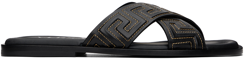 Versace Kids Heart Medusa Kids Leather Sandals for Baby Girls | Online  Store EU