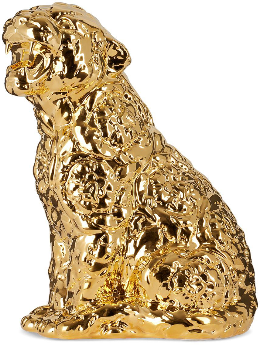 Versace Rokko Earthenware Ornament In Gold