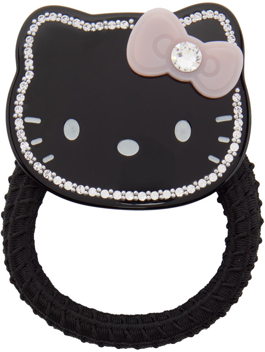 Jiwinaia Black Hello Kitty Edition Crystal Scrunchie