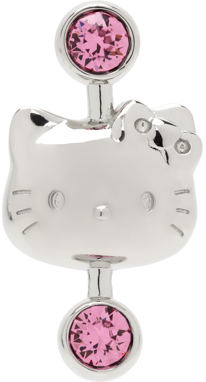 Jiwinaia Silver Hello Kitty Single Earring