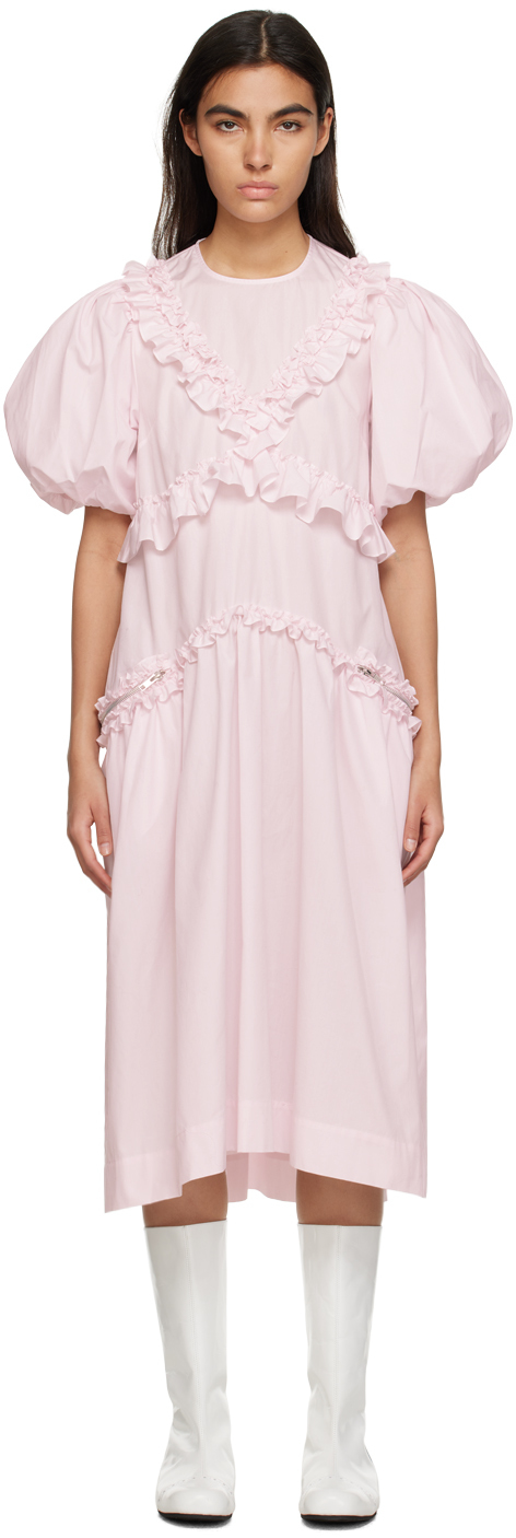 open lace back dress Simone Rocha - Women's Peeling Scalloped Hem Petal Bow Sash Dress main image 1