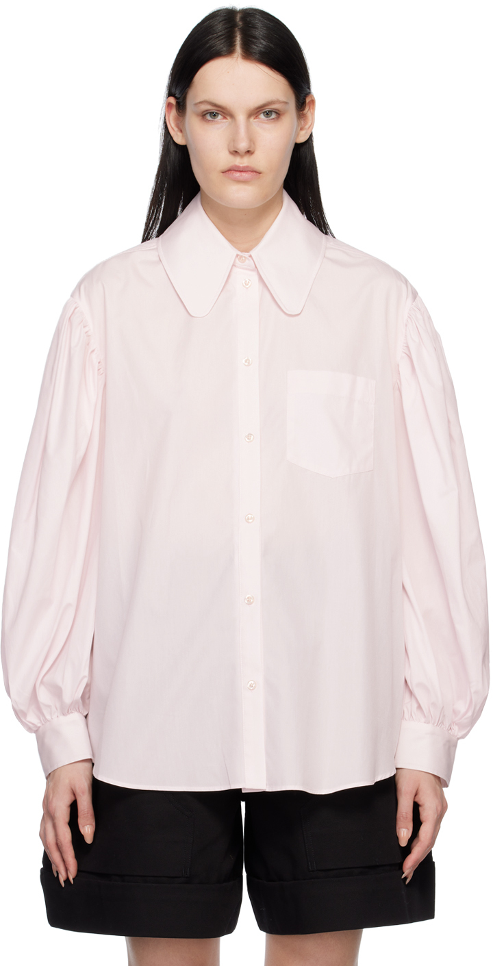 Simone Rocha: Pink Puff Sleeve Shirt | SSENSE