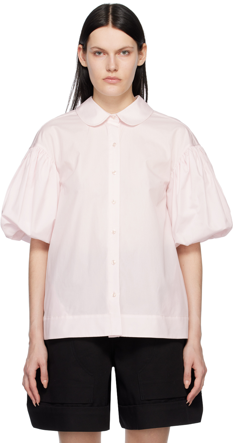 Simone Rocha: Pink Puff Sleeve Shirt | SSENSE