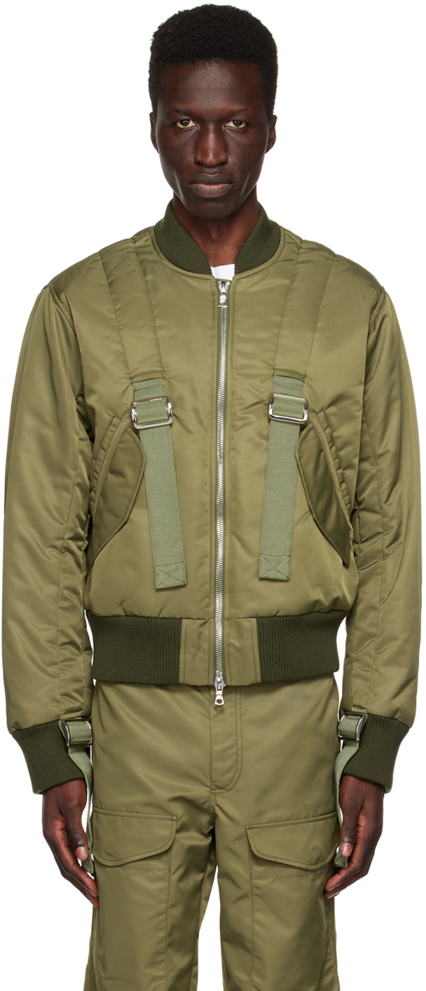 Simone Rocha Khaki Classic Bomber Jacket