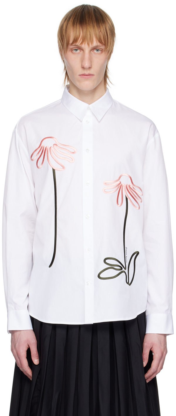 Simone Rocha White Embroidered Shirt